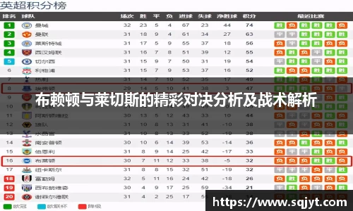 布赖顿与莱切斯的精彩对决分析及战术解析