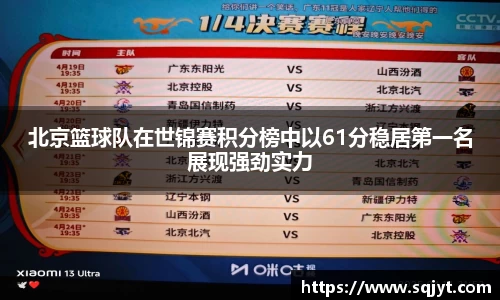 北京篮球队在世锦赛积分榜中以61分稳居第一名展现强劲实力